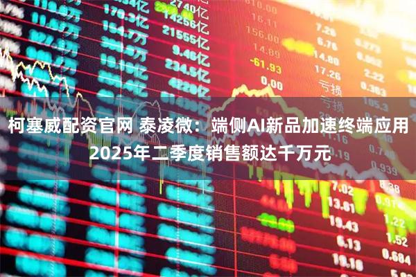 柯塞威配资官网 泰凌微:端侧AI新品加速终端应用 2025年二季度销售额达千万元