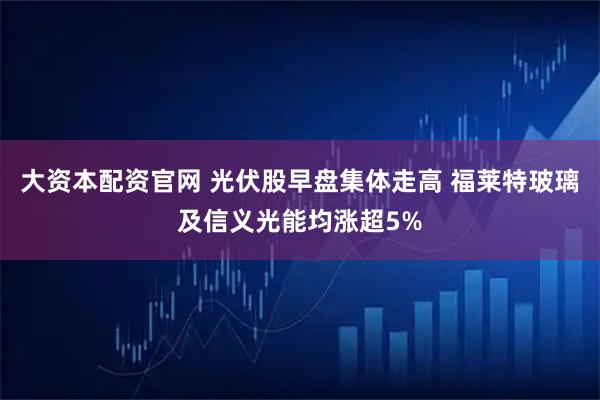 大资本配资官网 光伏股早盘集体走高 福莱特玻璃及信义光能均涨超5%